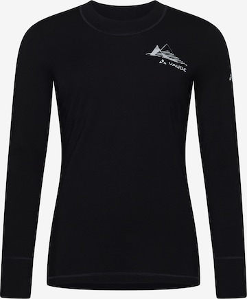 VAUDE Functioneel shirt 'Monviso' in Zwart: voorkant