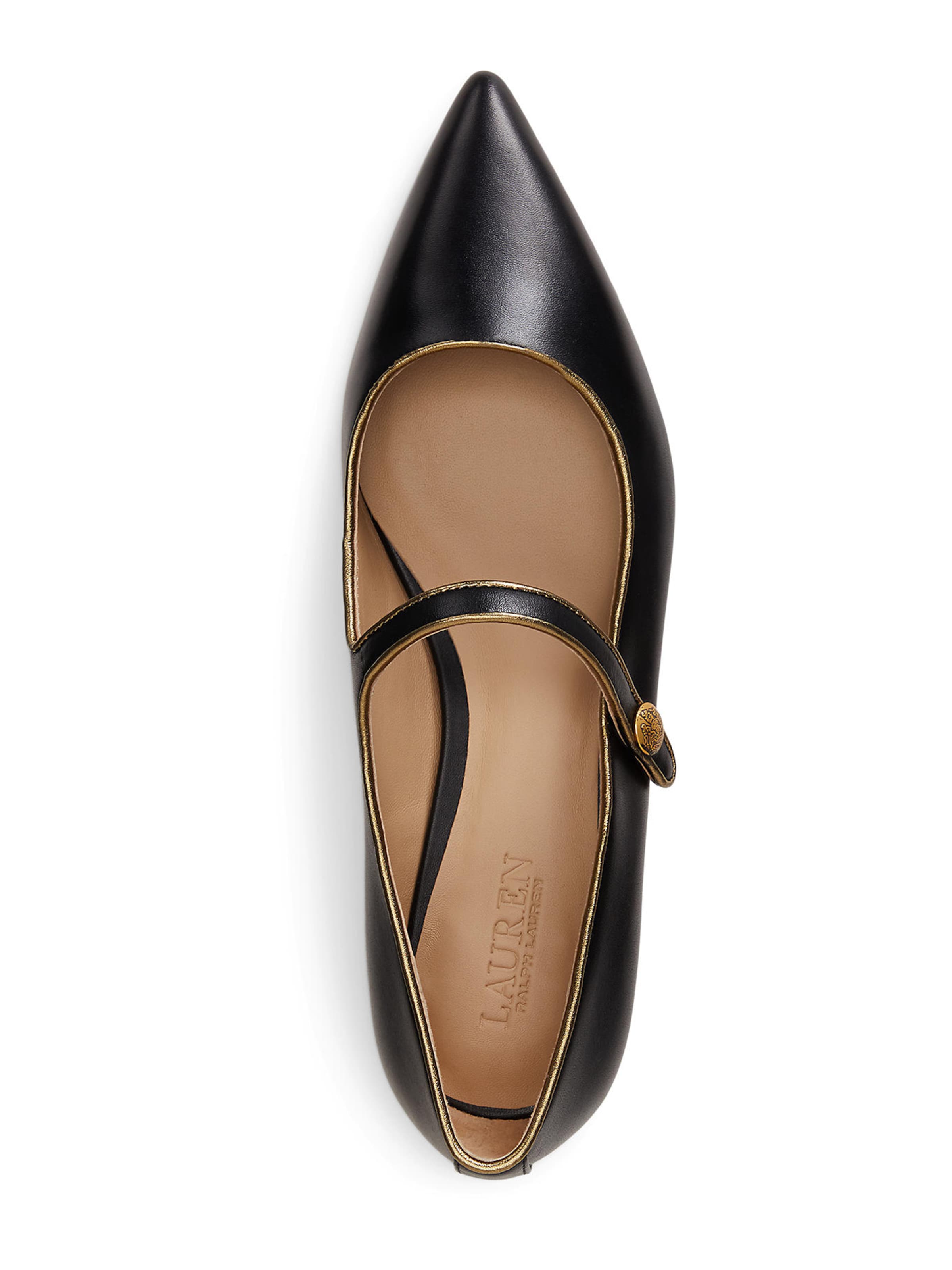 Lauren Ralph Lauren Strap ballerina 'LONDYN' in Black