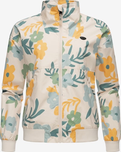 Ragwear Tehnička jakna 'Goona' u boja slonovače / limun žuta / kraljevski zelena / crna, Pregled proizvoda