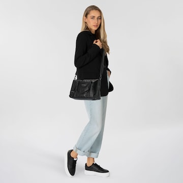Burkely Handtas 'Creased Crystal' in Zwart: voorkant