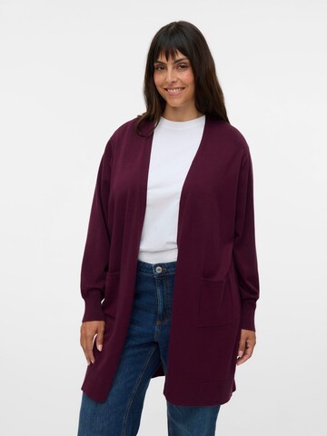 Vero Moda Curve - Cárdigan 'VMCSilje' en rojo: frente