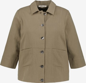 Ulla Popken Between-Season Jacket in Beige: front