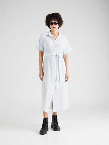 Rochie tip bluză de la Monki pe albastru: față