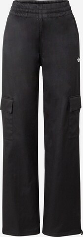 Wide leg Pantaloni cargo 'Wide ' di ADIDAS ORIGINALS in nero: frontale