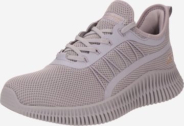 Baskets basses SKECHERS en gris : devant