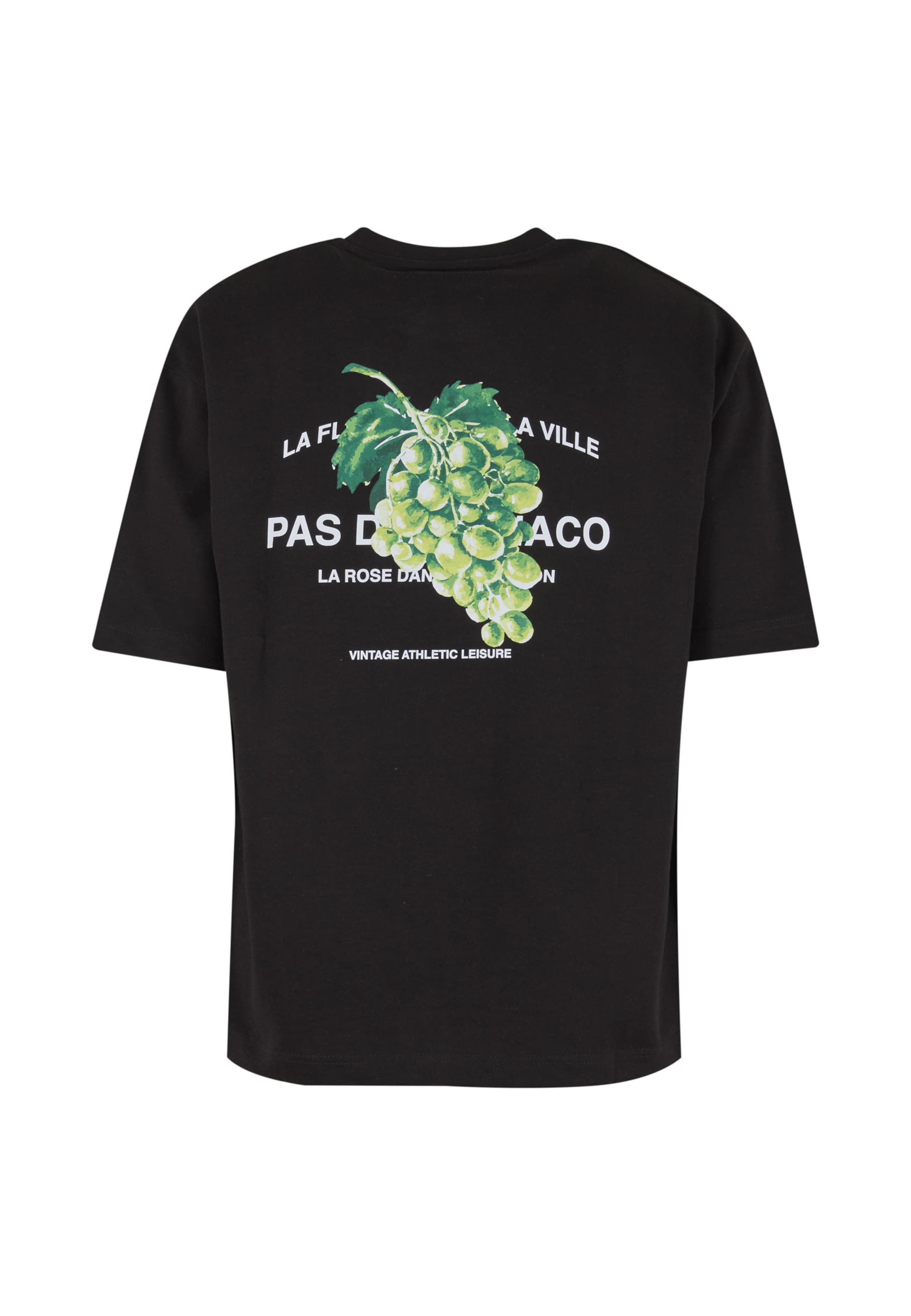 T-Shirt 'Verde' Pas De Monaco en noir
