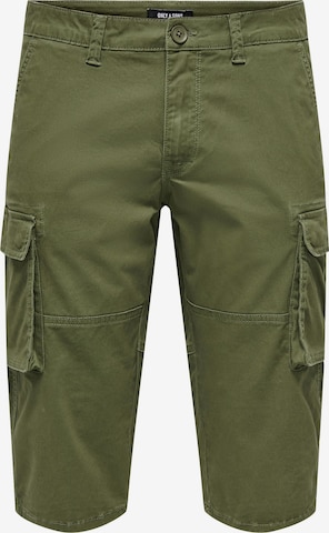 Pantaloni cu buzunare 'CAM STAGE' de la Only & Sons pe verde: față