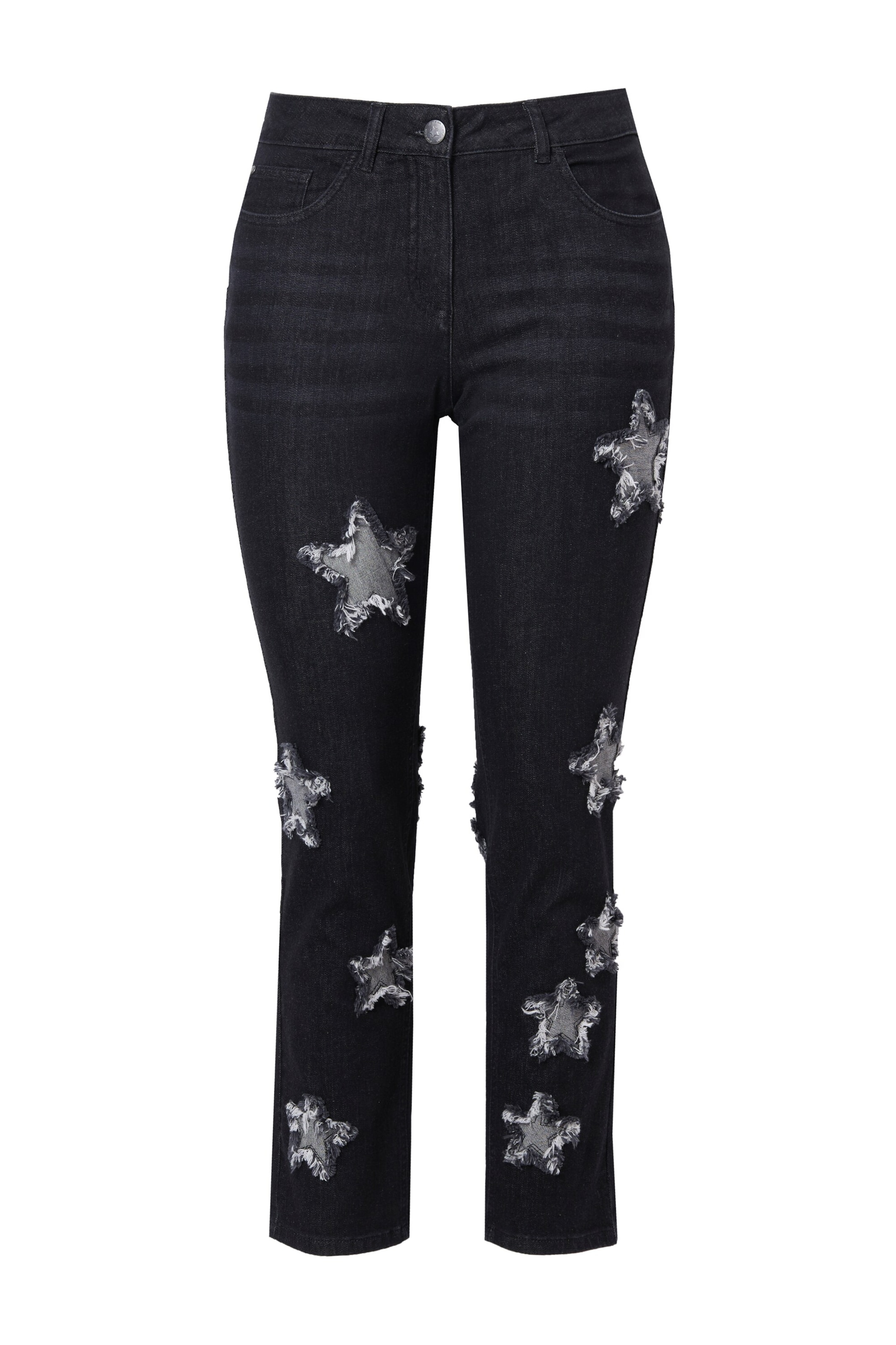 Angel of Style Regular Jeans in Zwart: voorkant