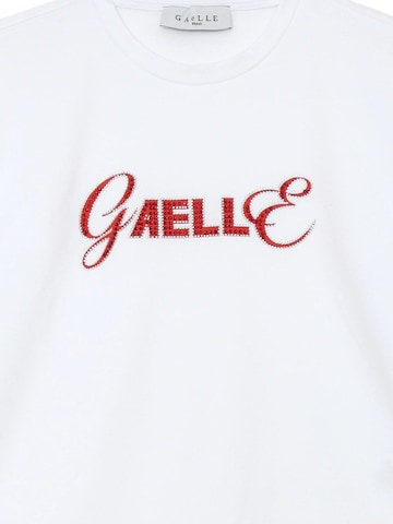 Gaelle Paris Shirt 'Logo' in Weiß