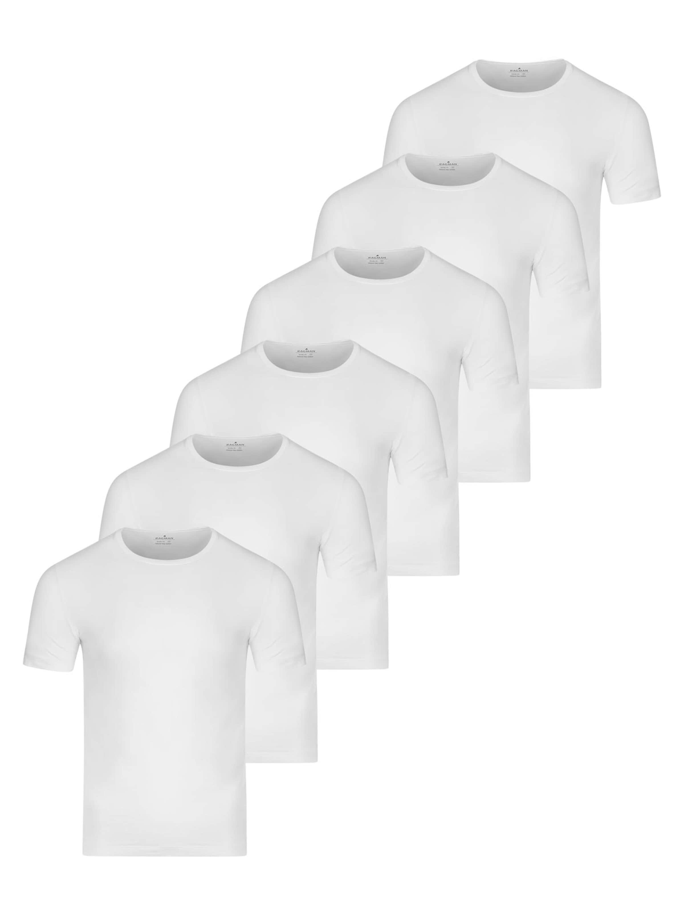Ragman Undershirt 'Basic' in White: front