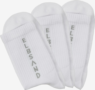 Elbsand Socks in White: front