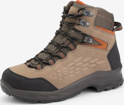 Travelin Boots 'Aborg ' en marron / vert / orange / noir, Vue avec produit