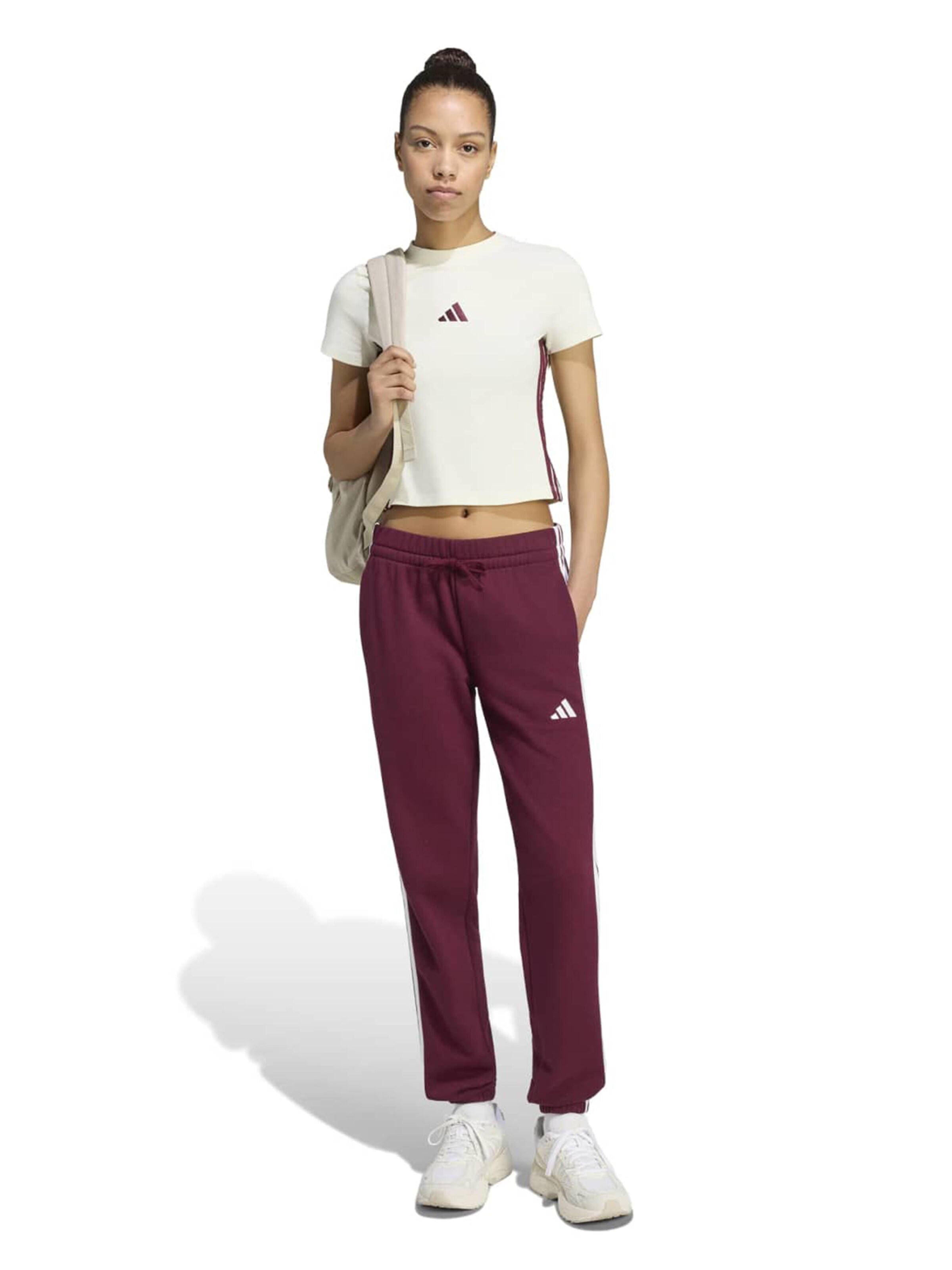 ADIDAS SPORTSWEAR Majica 'W 3S SJ BABY T' | bež barva: sprednja stran