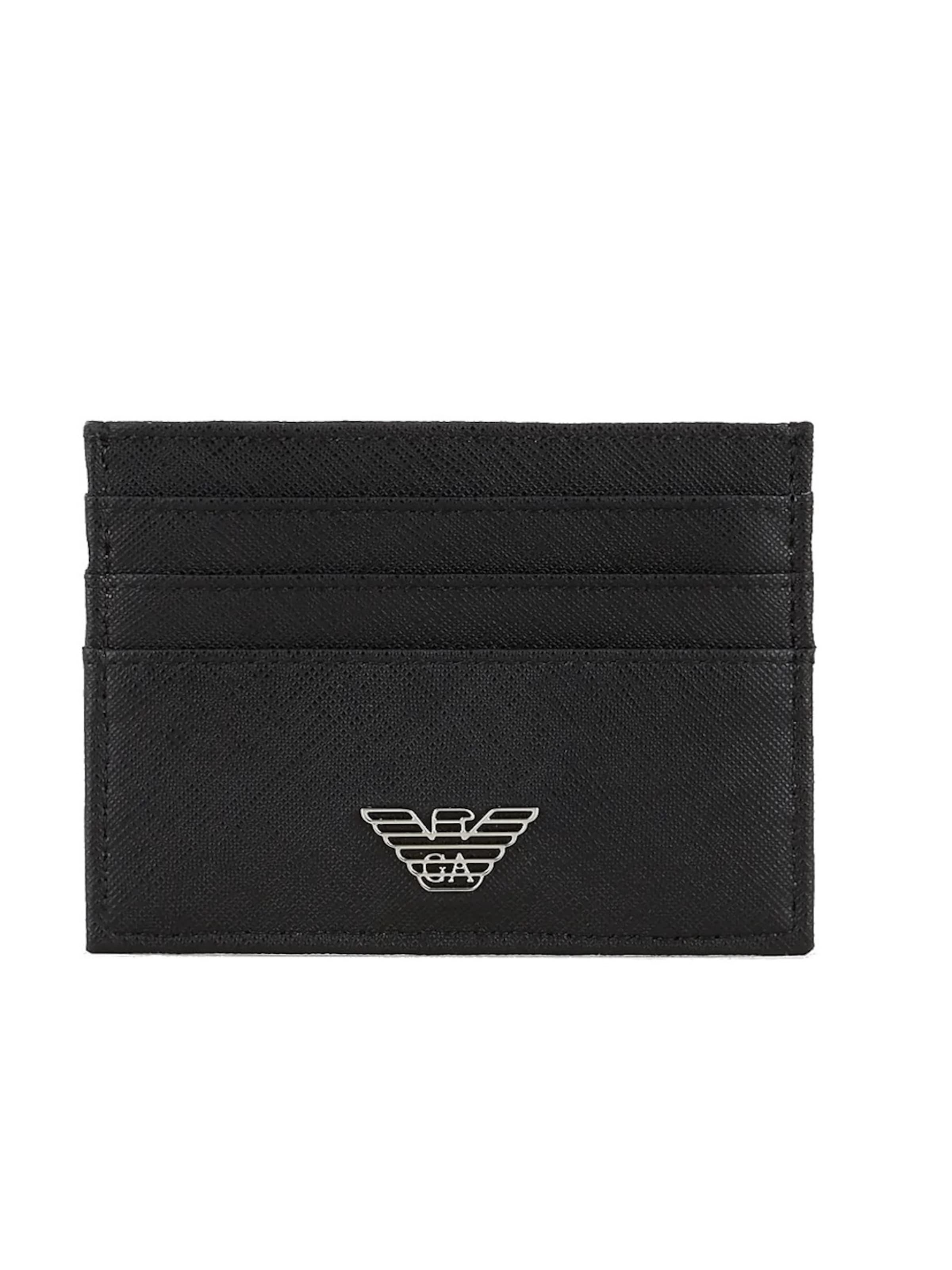 Emporio Armani Wallet 'Y4R173 Y138E' in Black: front