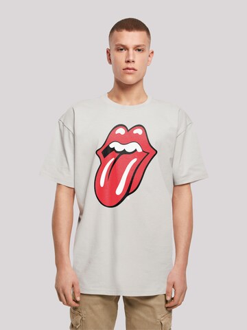 F4NT4STIC Shirt 'The Rolling Stones' in Grijs: voorkant
