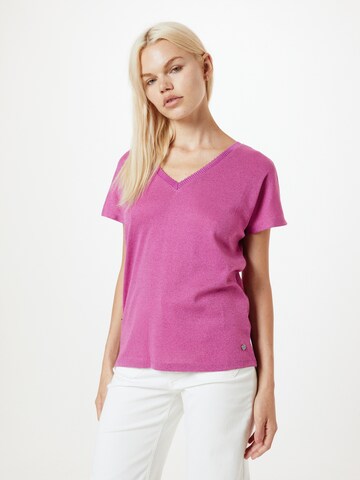 T-shirt GARCIA en rose : devant