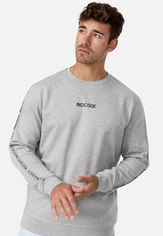 INDICODE JEANS Sweatshirt 'Korbin' in Grey: front
