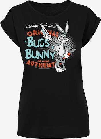 F4NT4STIC Shirt 'Looney Tunes ' in Zwart: voorkant