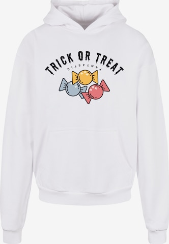 F4NT4STIC Sweatshirt 'Trick Or Treat Halloween' in Weiß: Vorderseite