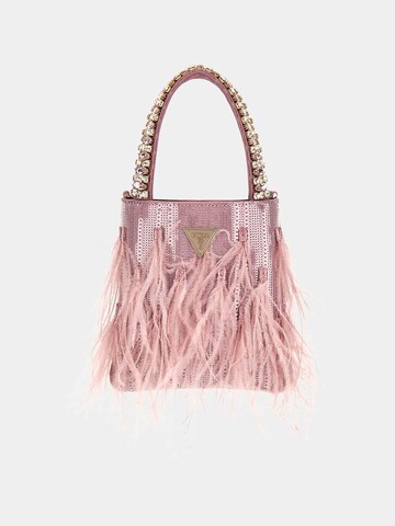 GUESS Handbag 'Misea mit Federn' in Pink: front