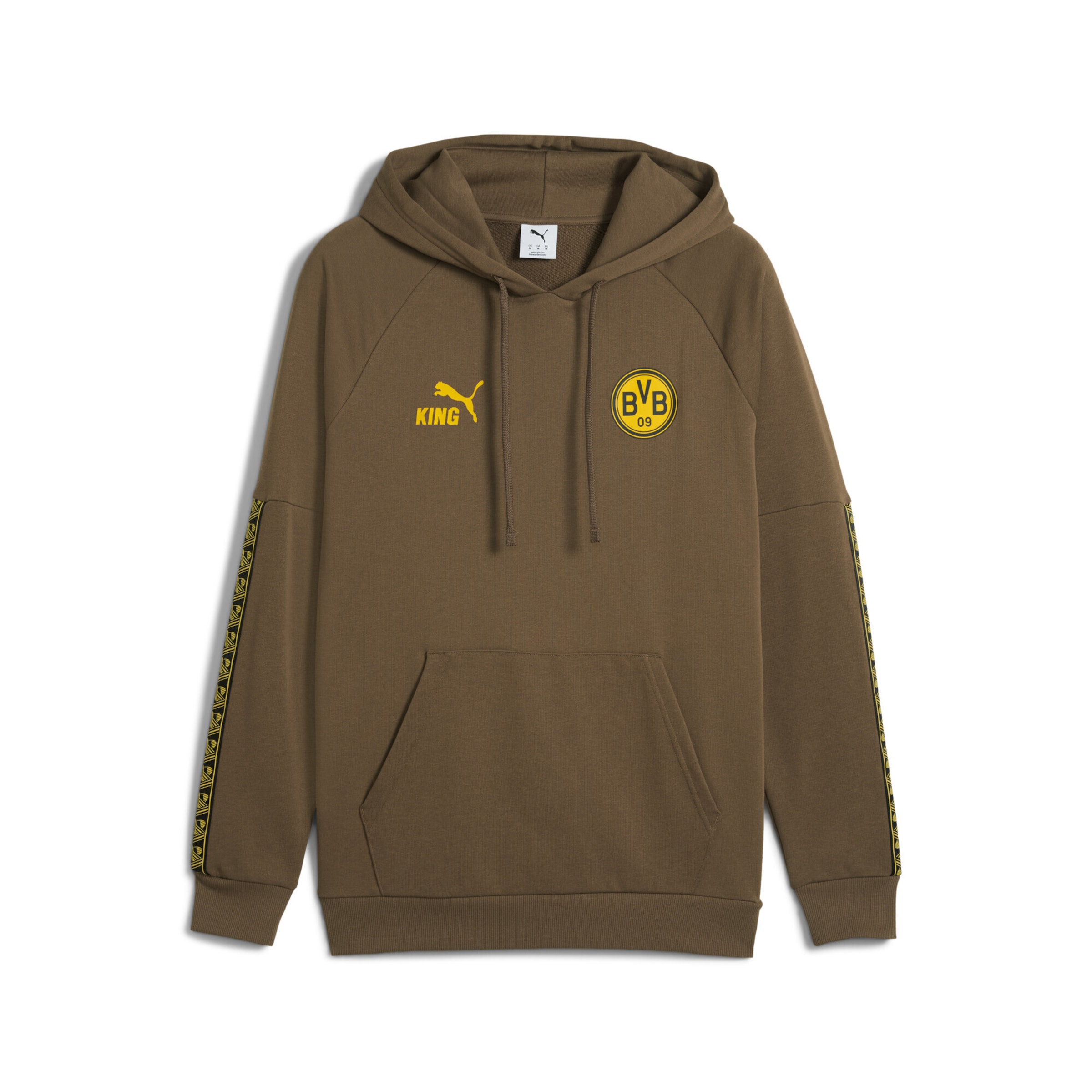PUMA Sweatshirt 'Borussia Dortmund King' in Braun: Vorderseite