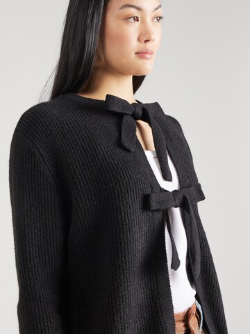 PIECES Knit cardigan 'SILLY' in Black