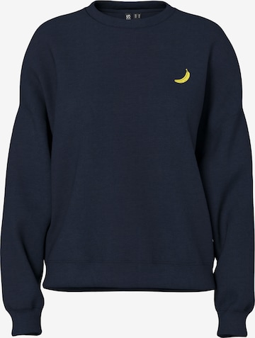 PIECESSweater majica 'PCFAST' - plava boja: prednji dio