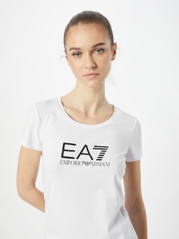 Tricou de la EA7 Emporio Armani pe alb