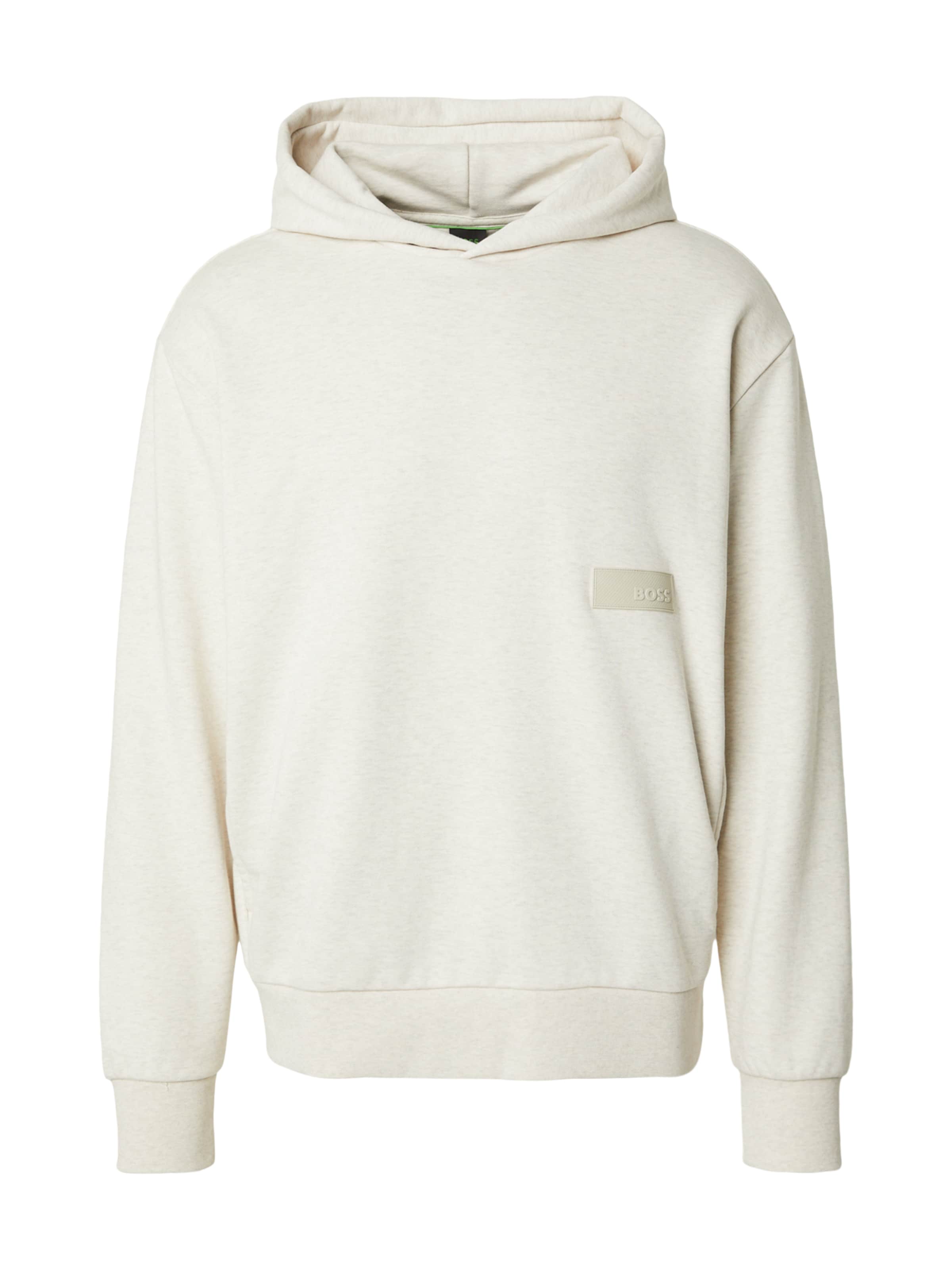 BOSS Sweatshirt in Weiß: Vorderseite
