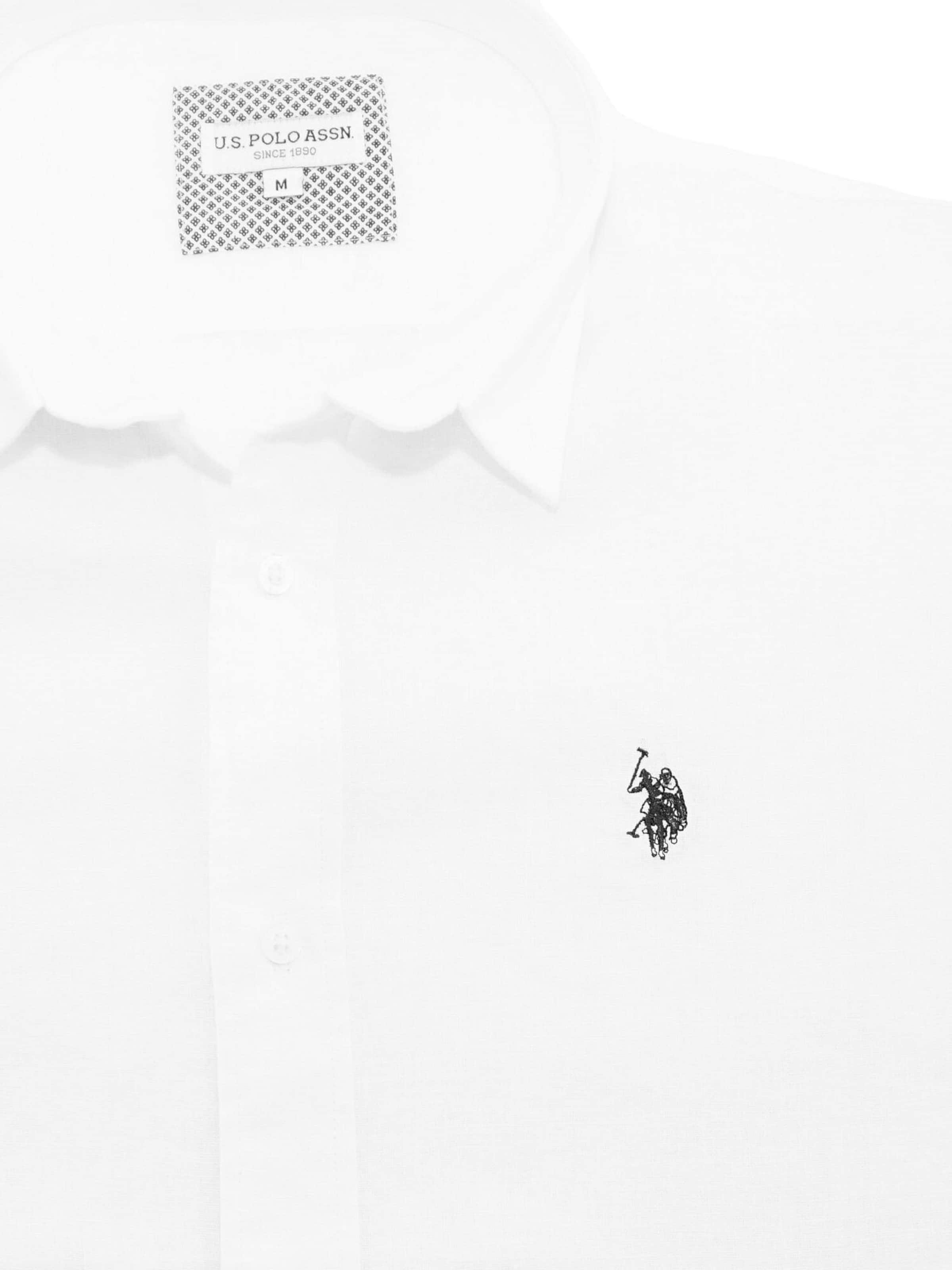 U.S. POLO ASSN. Regular Fit Skjorte i hvid