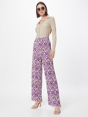 Monki Wide Leg Bukser i lilla