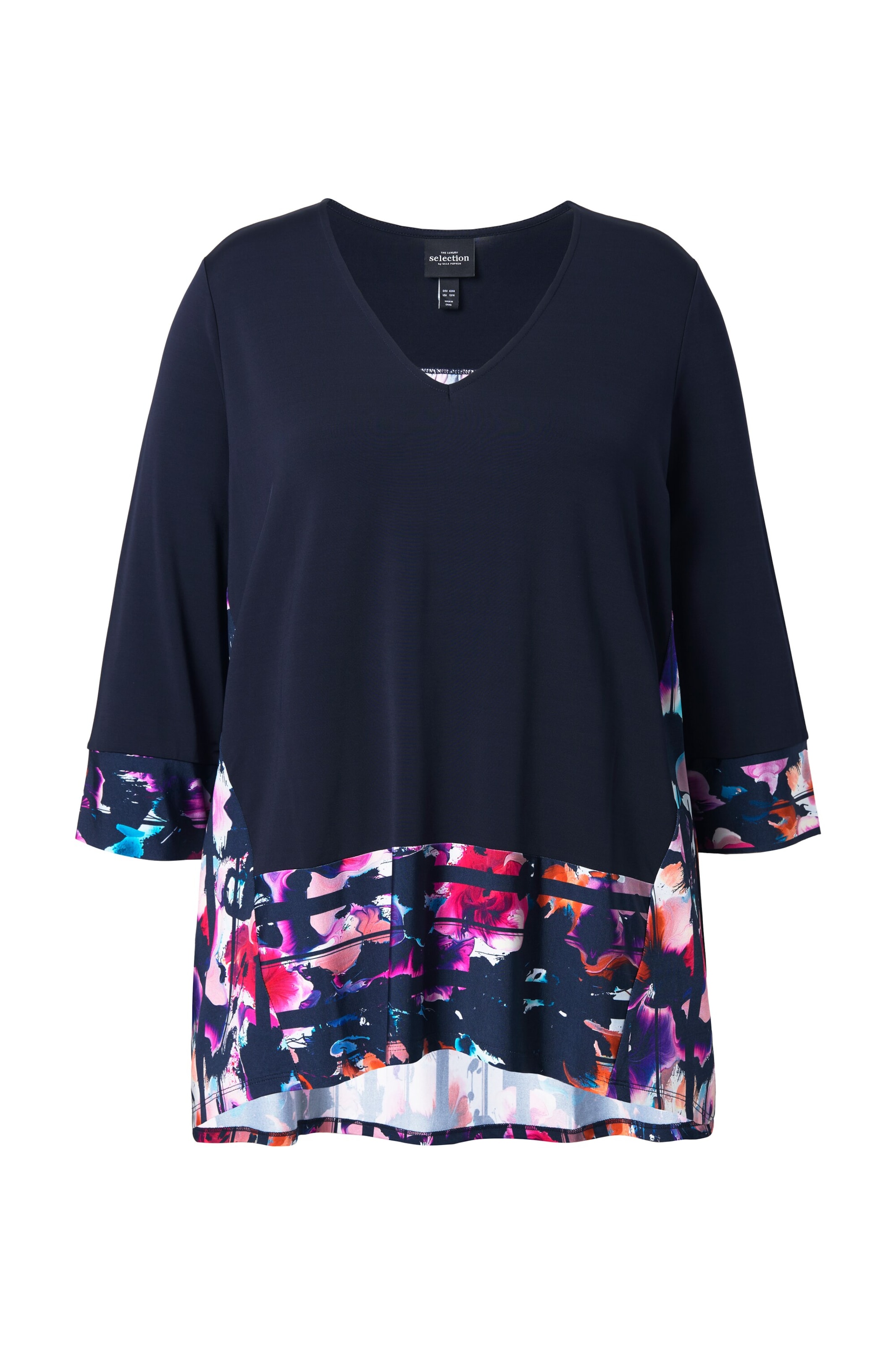 Ulla Popken Tuniek in Blauw: voorkant