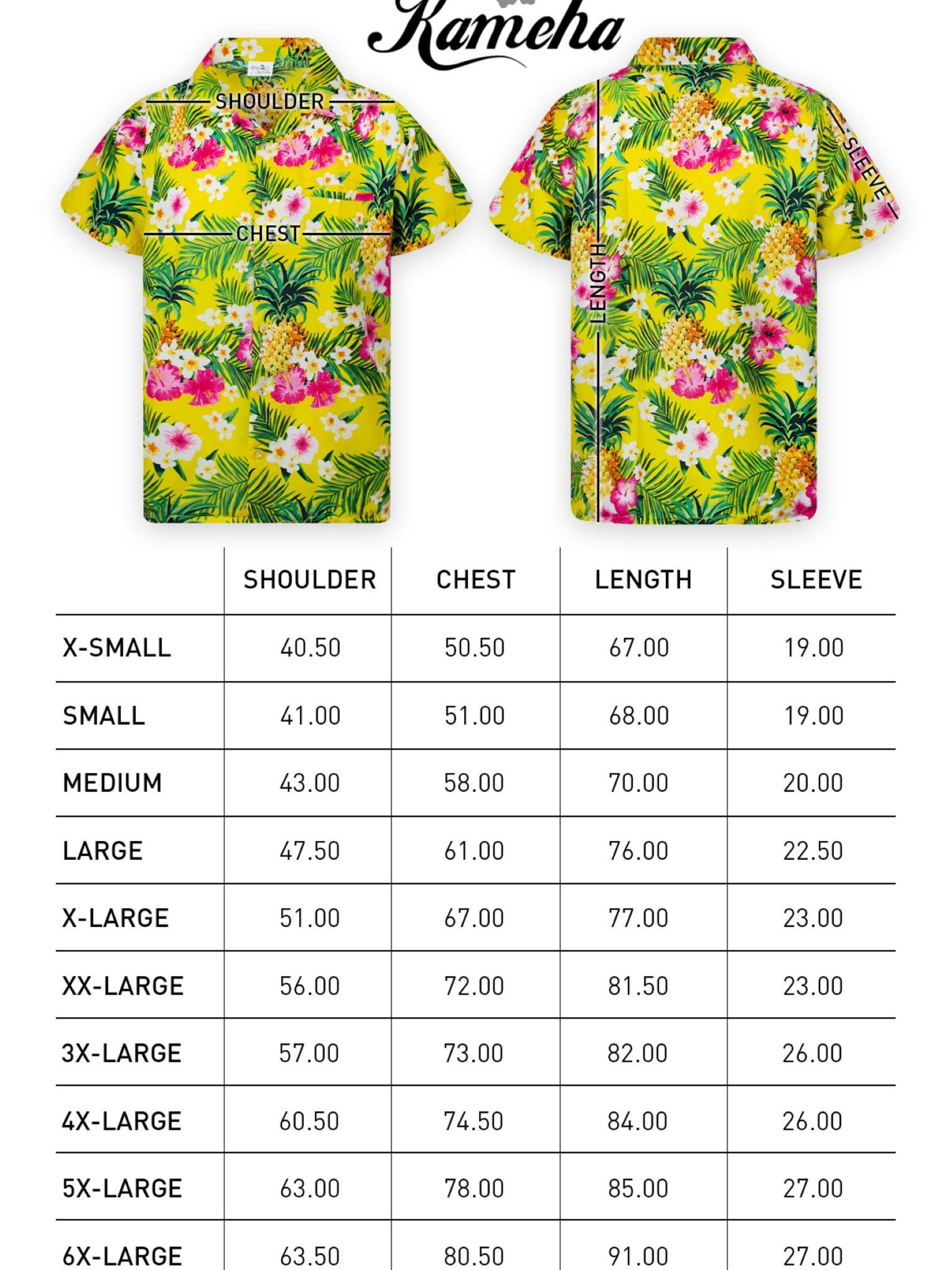 King Kameha Shirt 'Pineapple Flowers' in Yellow