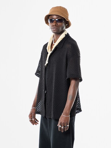 Comfort fit Camicia 'Hairy Toad' di VAMOS CLO in nero