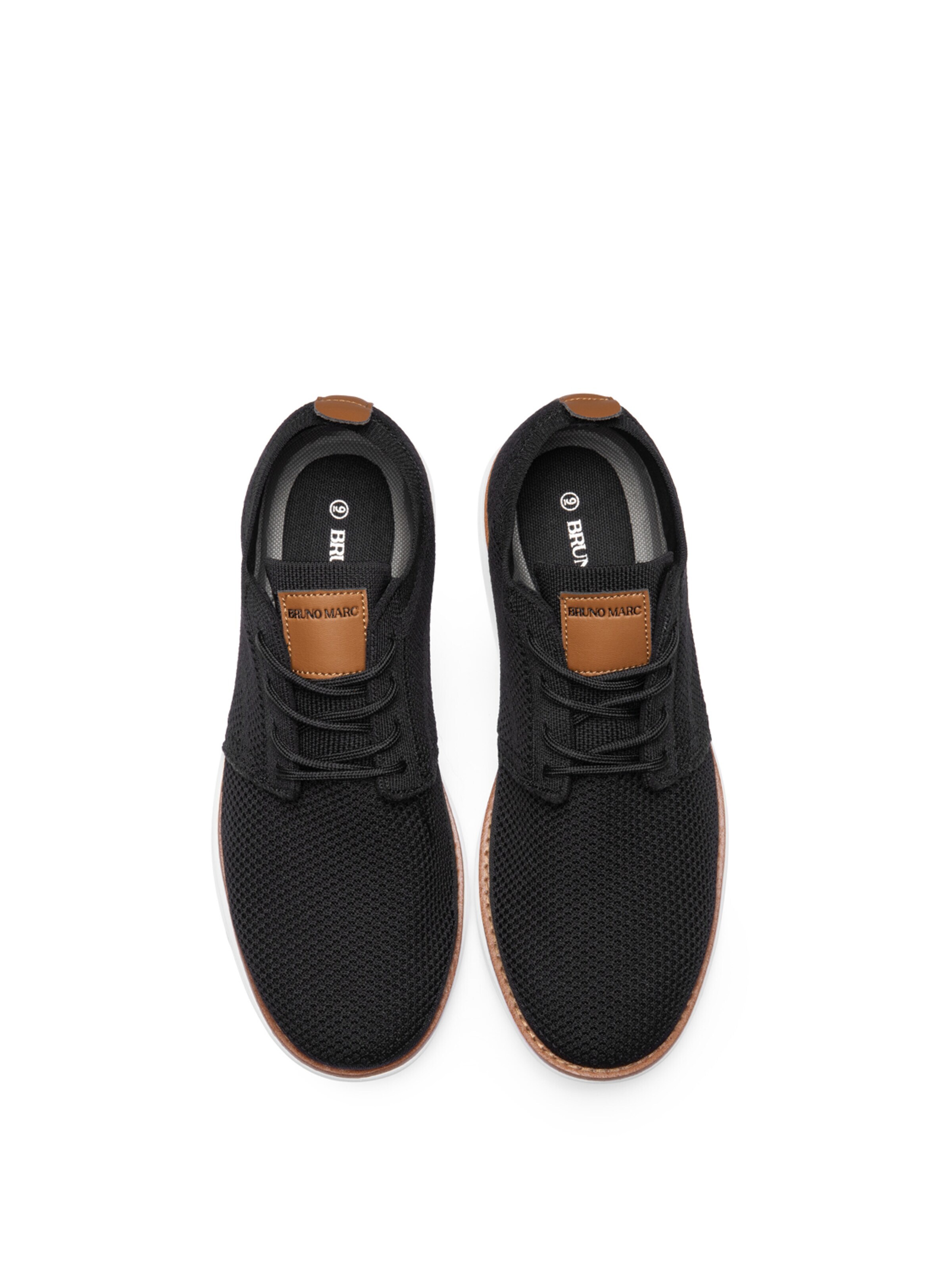 Bruno Marc Slip-Ons in Black