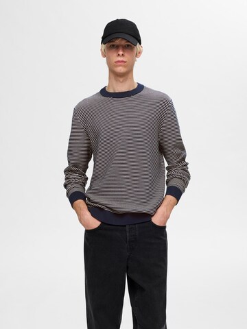 SELECTED Trui in Blauw: voorkant
