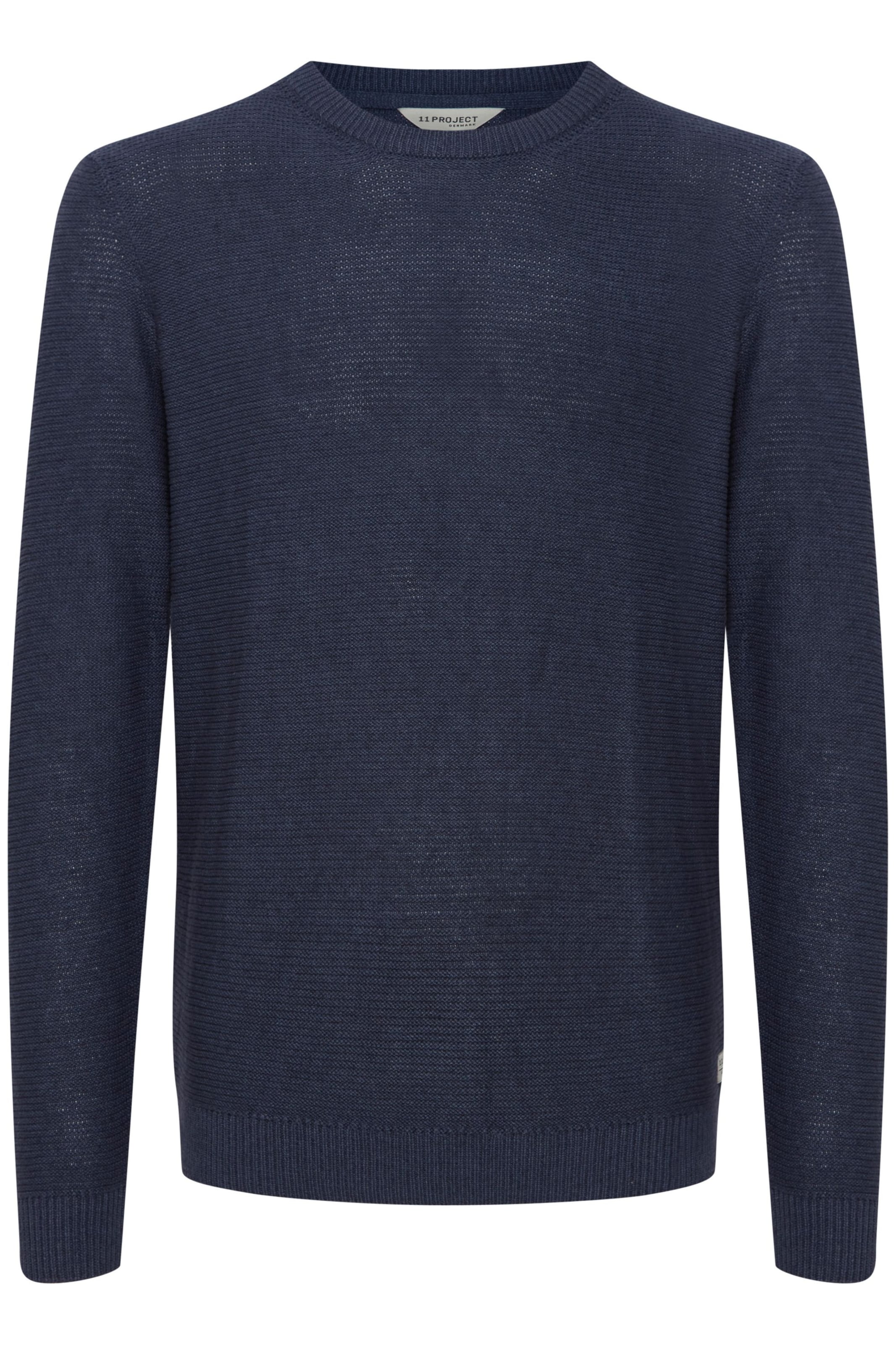 11 Project Strickpullover Prtil in Blau: Vorderseite