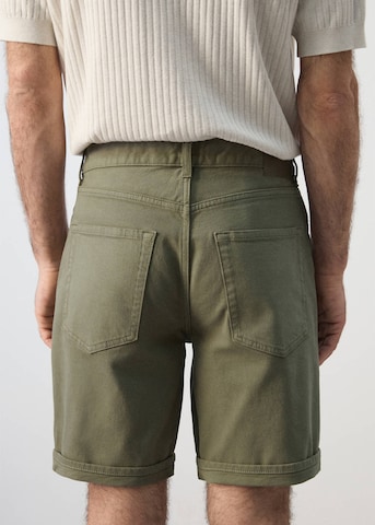 MANGO MAN Slim fit Pants 'Nepto' in Green