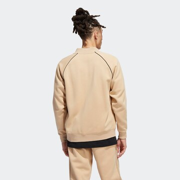 ADIDAS ORIGINALS Zip-Up Hoodie in Beige