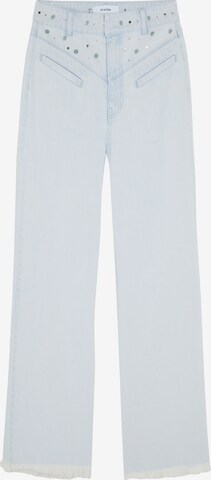 Scalpers Zvonové kalhoty Džíny – modrá: přední strana