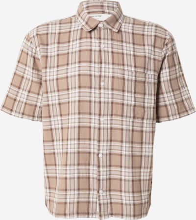 HOLLISTER Košulja 'MALLCORE' veličine XS u moka smeđa / bijela, Pregled proizvoda