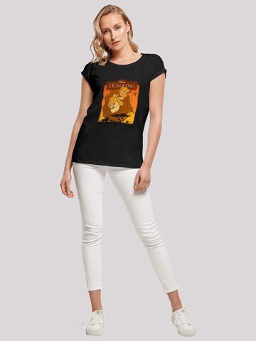 F4NT4STIC Shirt 'Disney König Der Löwen Simba Und Mufasa' in Black