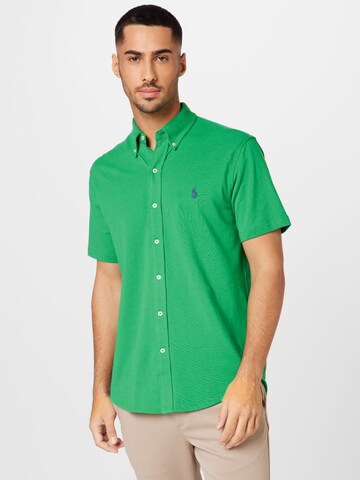 Regular fit Camicia di Polo Ralph Lauren in verde: frontale