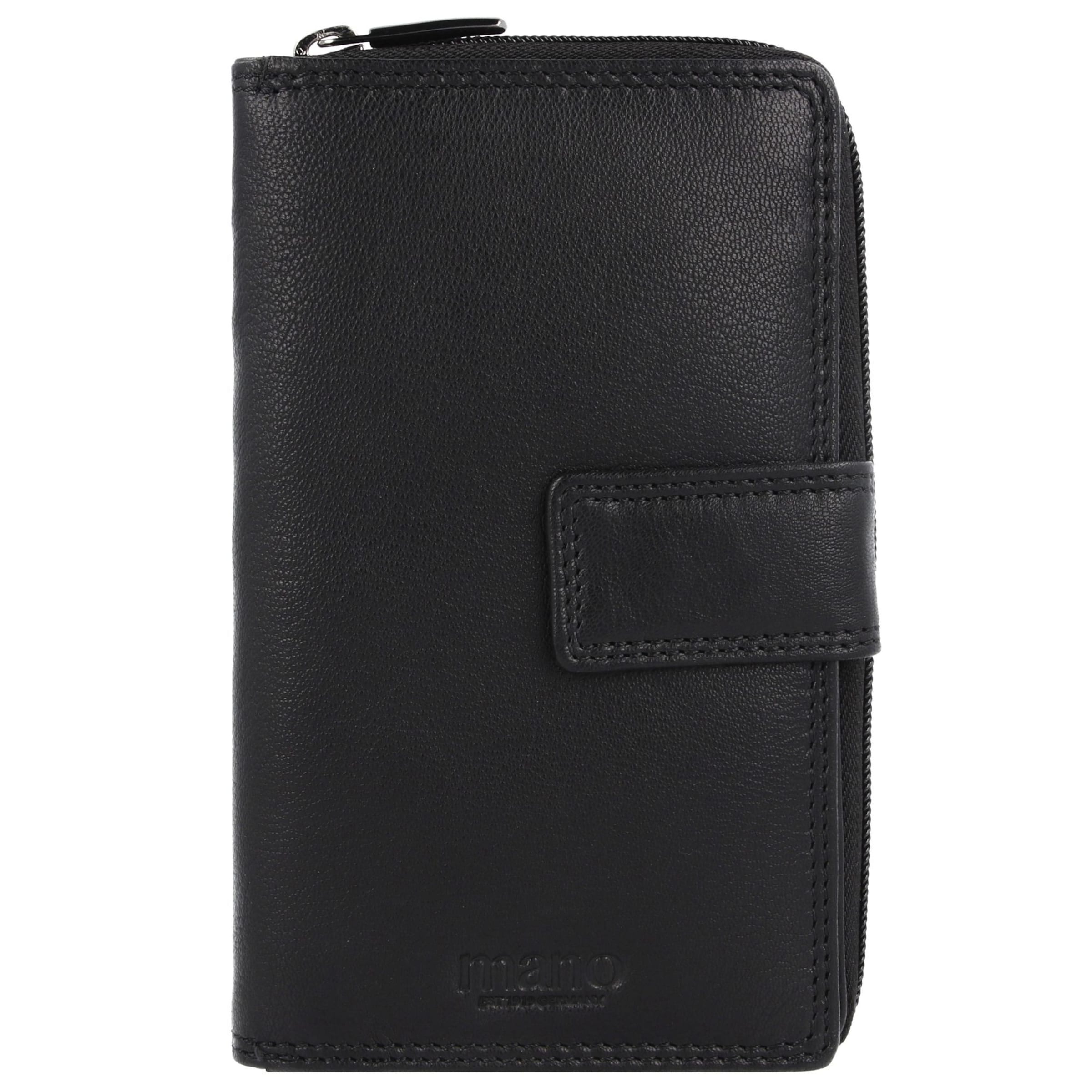 mano Wallet 'Donna Giulia' in Black: front