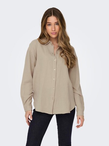 JDY Blus 'THEIS' i beige: framsida