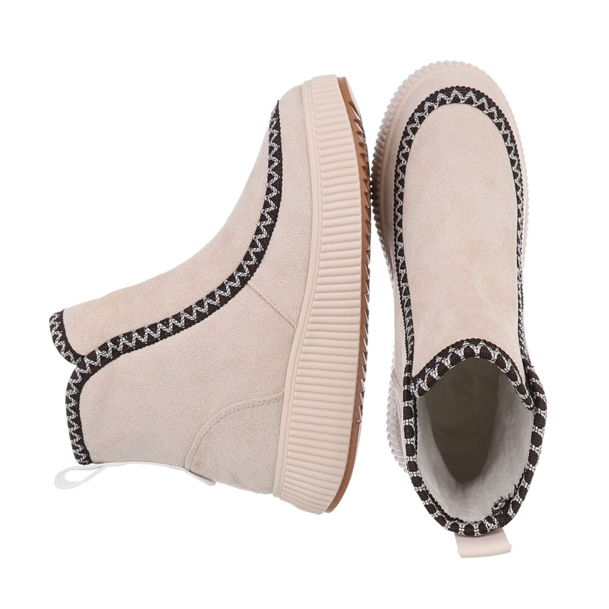 Ital-Design Stiefelette in Beige