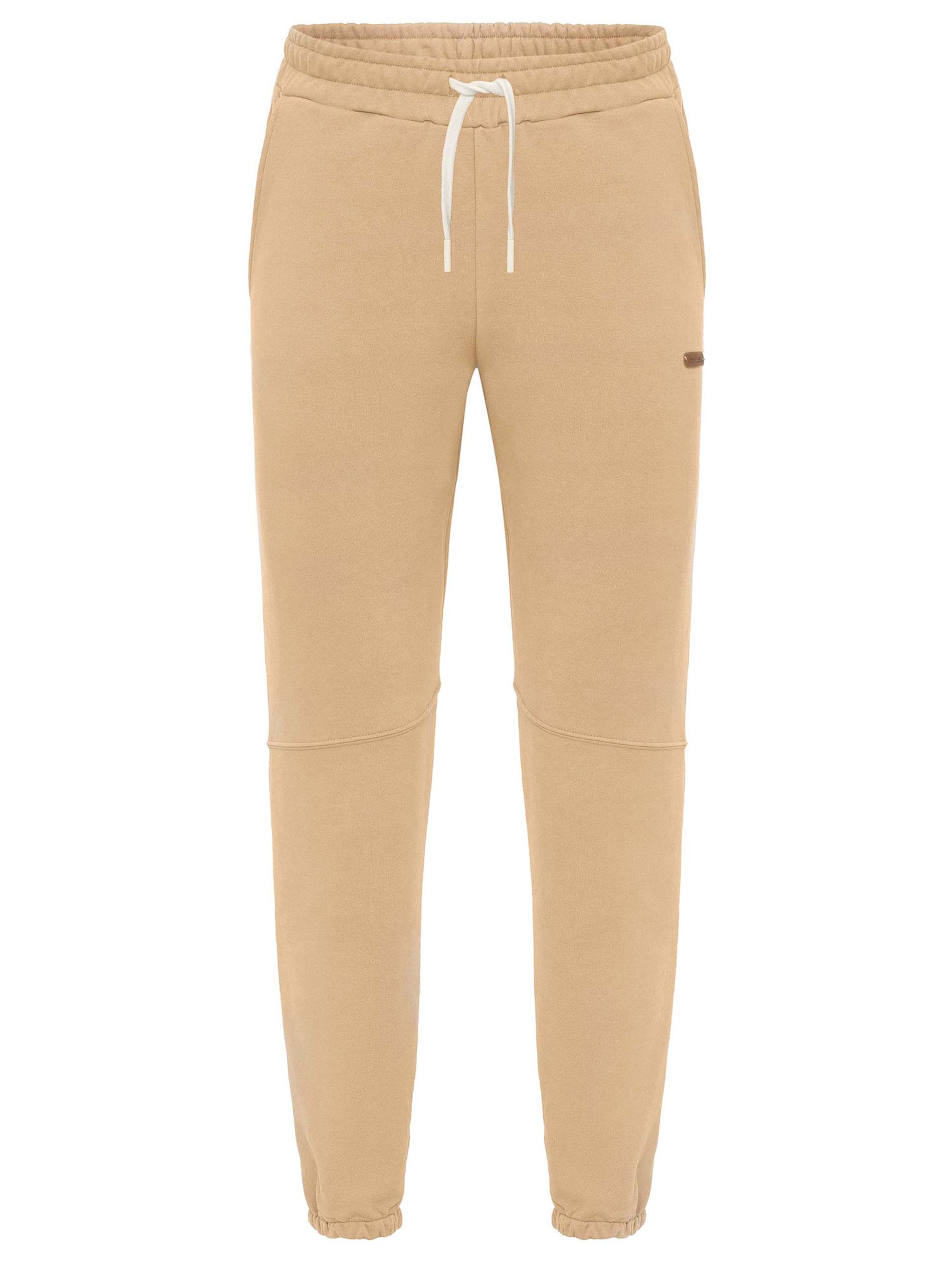 Cool Hill Tapered Byxa i beige: framsida