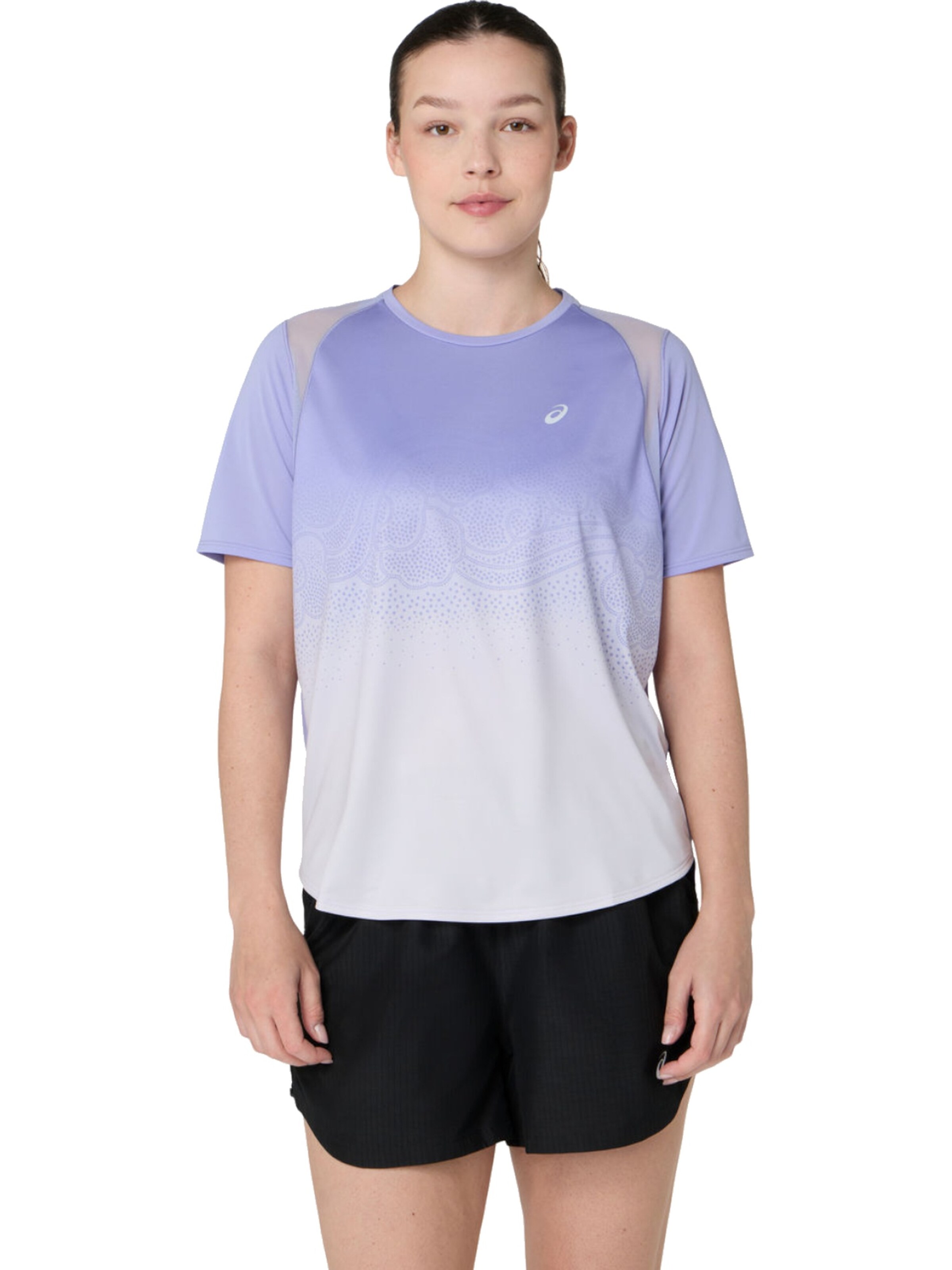 ASICS Shirt 'ASICS Road Fade SS' in Purple: front