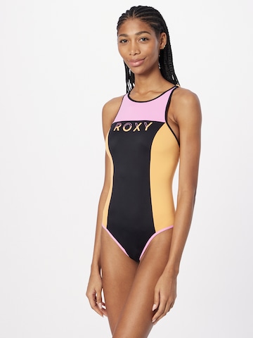 ROXY Bustier Sportbadeanzug in Grau: predná strana