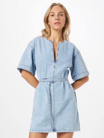 Robe FRAME en bleu : devant